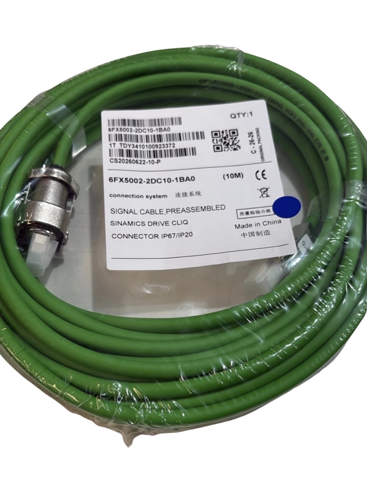 Cabo de Sinal Siemens MOTION-CONNECT 500 DRIVE-CLiQ 10 m